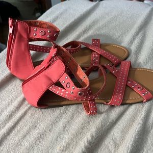 Salmon/pink sandals. Wet Seal. Never worn.